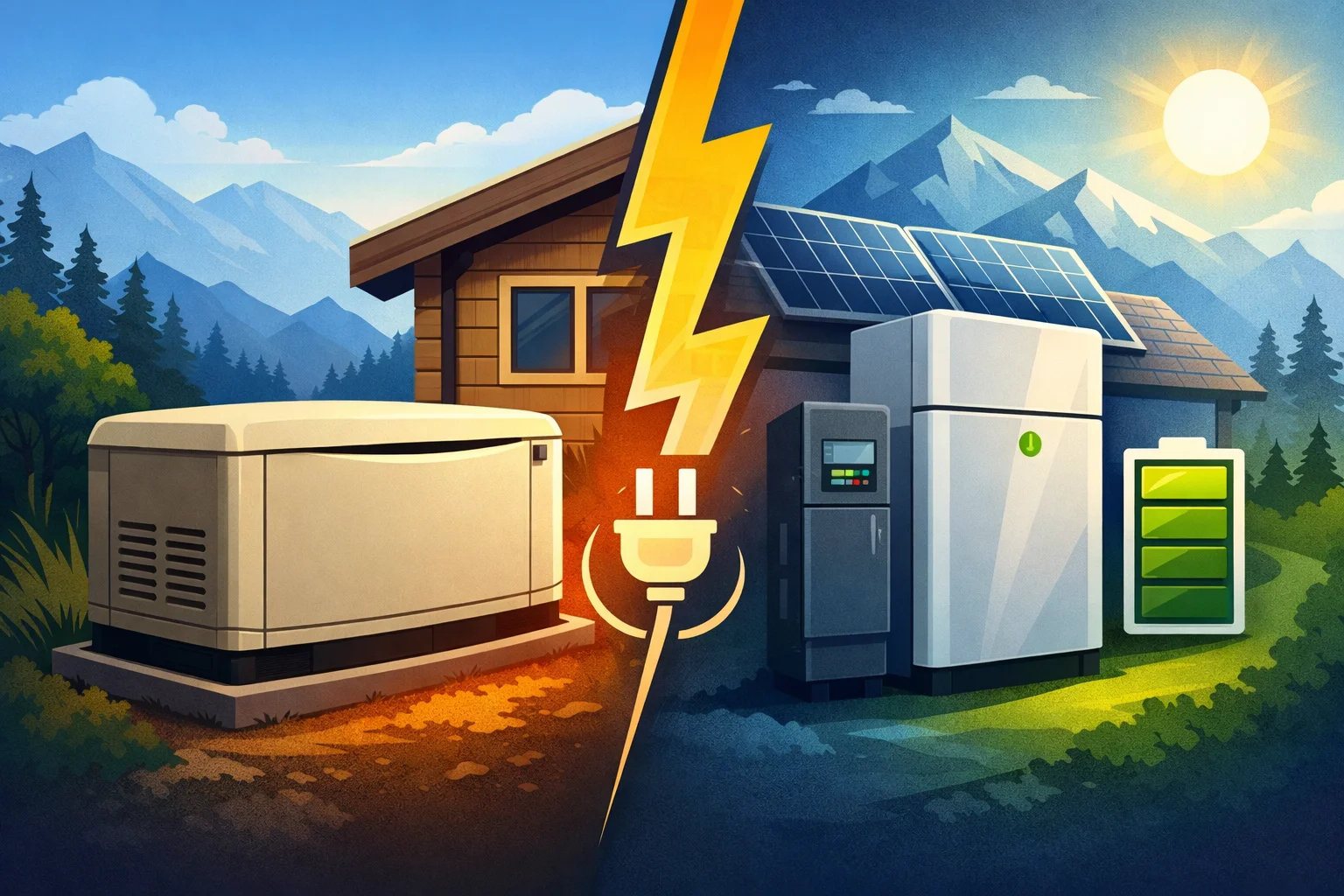 Electrical panel upgrade illustration